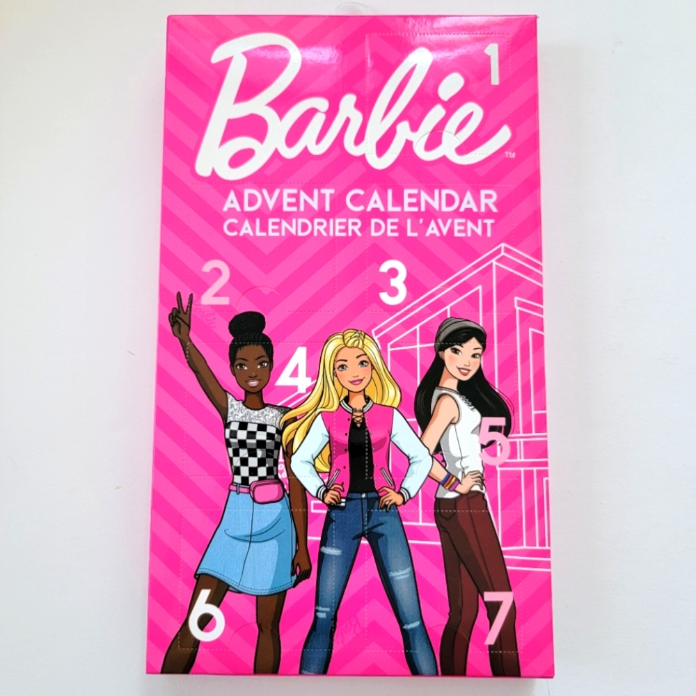 Barbie 7-day advent calendar socks, new